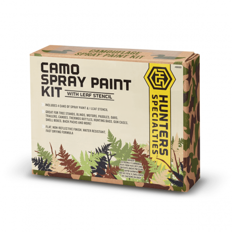 Hunter Specialties - Camo Spray Paint Kit w/ Leaf Stencil