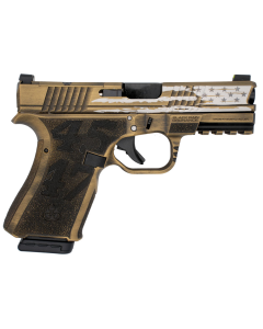 Black Rain Ordnance - Frontline Custom Gold Battleworn Trump 15rd 3.75" 9mm
