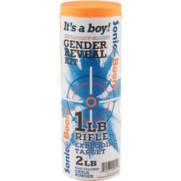 Sonic Boom - Gender Reveal Kit Exploding Rifle Target (Boy)
