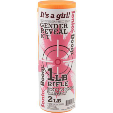 Sonic Boom - Gender Reveal Kit Exploding Rifle Target (Girl)