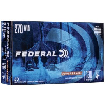 Federal - Power-Shok 270 Win JSP 130gr 20rds