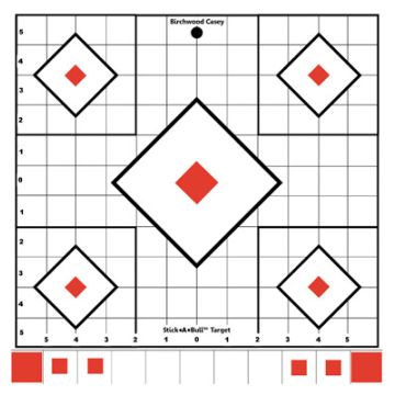 Birchwood Casey - Stick-A-Bull 12" Sight-In 5 Self-Adhesive Targets