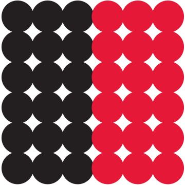 Birchwood Casey - Dirty Bird 1" Red & Black Repair Paster Targets 4 Pack