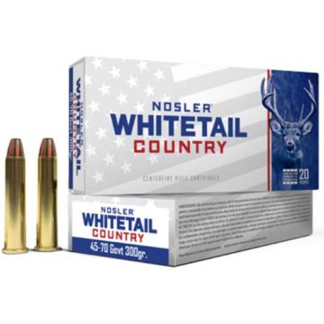 Nosler - Whitetail Country 45-70 Govt 300gr SW Ammo 20rd