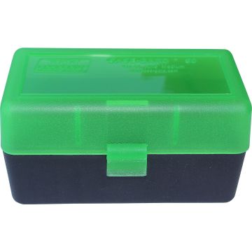 MTM - Rifle Ammo 50rd Medium Clear Green/Black