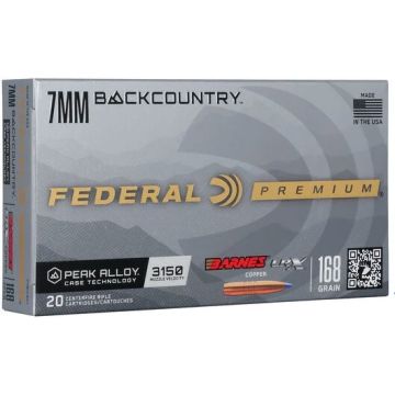 Federal - 7mm Backcountry Barnes LRX 168gr Ammo 20rd
