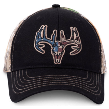 Buck Wear - USA Flag Skull Black