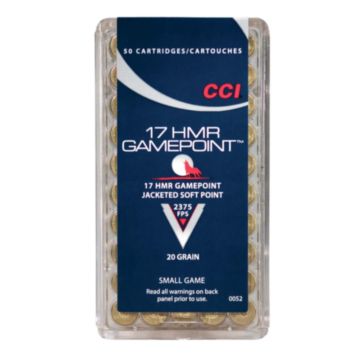 CCI - Game Point Soft Point 17 HMR 20gr 50rds