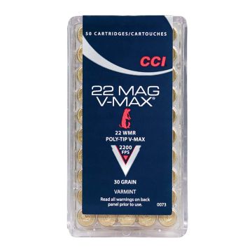 CCI - V-Max 30gr 22 WMR Ballistic Tip 50rds