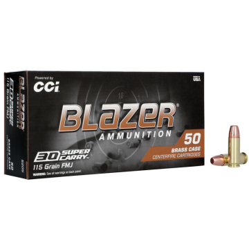 CCI - Blazer Brass 30 Super Carry 115gr FMJ 50rds