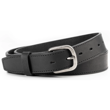 Boston Leather - Leather Belt 1.25" Black 32"
