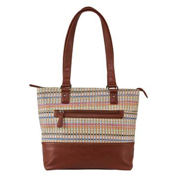 VISM - Woven Tote Brown