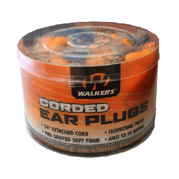 Walker's - Foam Ear Corded Plugs 50pr Bucket