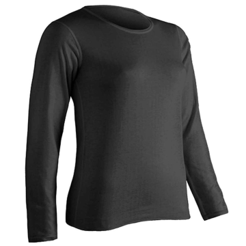 Coldpruf - Women's Platinum Crew Long Sleeve Shirt Black M