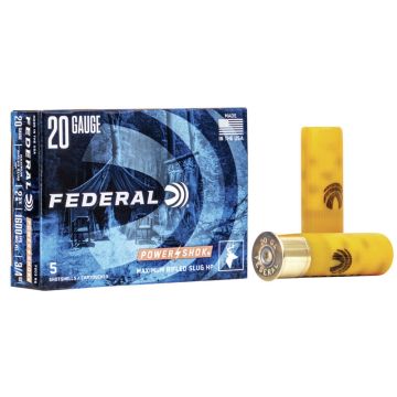 Federal - Power Shok Rifled 20ga 2.75" Slug 3/4 oz 5ct