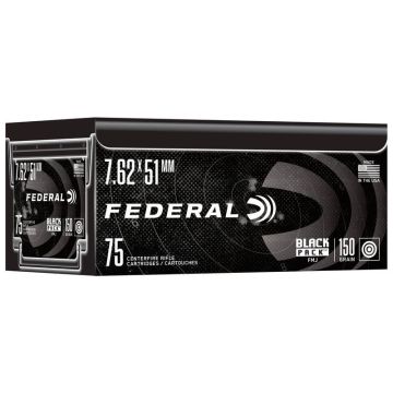 Federal - Black Pack 7.62x51mm NATO 150gr FMJ Ammo 75rd