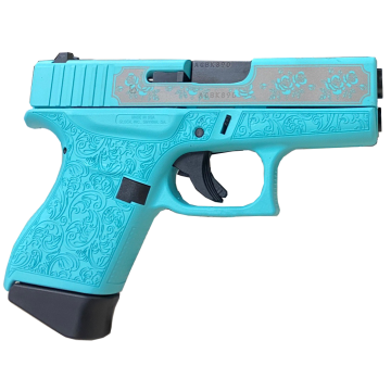 Glock - G43 Gen4 "Robin's Egg Blue Glock & Roses" 6rd 3.41" 9mm