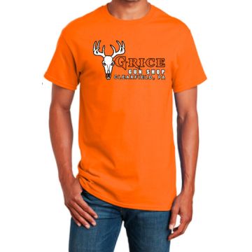 Grice Gun Shop - Grice Logo T-Shirt Safety Orange 