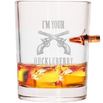 Lucky Shot - .308 Bullet Whiskey Glass Huckleberry