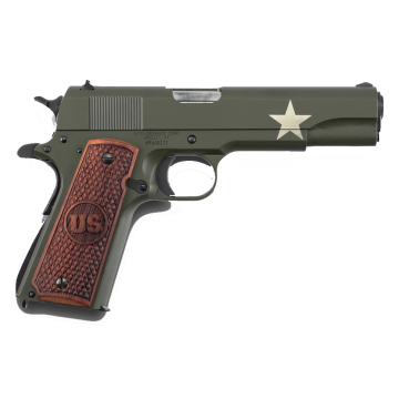 Kahr Arms - 1911A1 Tanker Checkered/US Logo 5"  45 ACP 