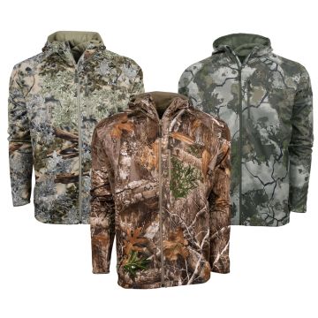King's Camo - Hunter Grid Full Zip Fleece Hoodie