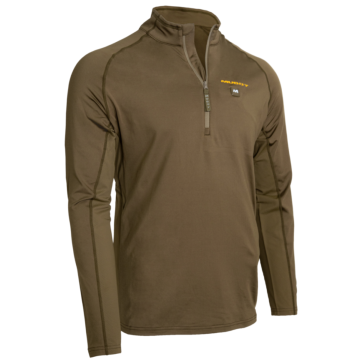 Muddy - Nucleus Heated Quarter Zip Base Layer Brown Clay