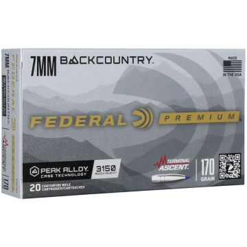Federal - Terminal Ascent 7mm Backcountry 170gr Ammo 20rd