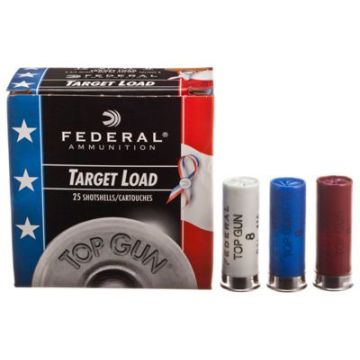 Federal - Top Gun Target Red, White and Blue 12ga 2.75" 8 Shot (1 1/8 oz) 25rds