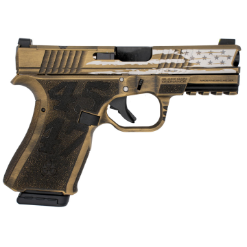 Black Rain Ordnance - Frontline Custom Gold Battleworn Trump 15rd 3.75" 9mm
