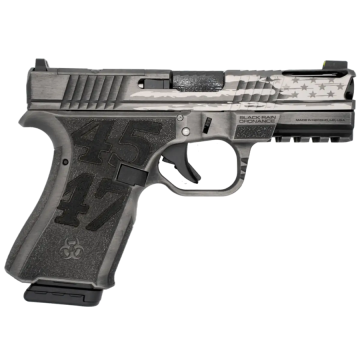 Black Rain Ordnance - Frontline Custom Silver Battleworn Trump 15rd 3.75" 9mm
