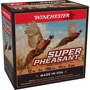 Winchester - Super Pheasant 12ga 3" 1 5/8 oz SPM #5 Shotshell 25rd