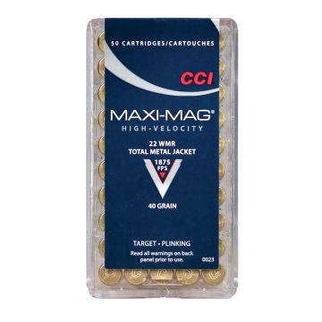 CCI - Maxi-Mag 30gr 22 Mag TNT Hollow Point 50rds