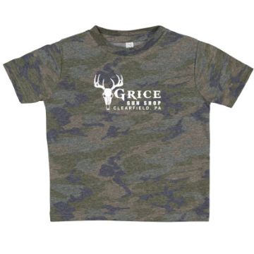 Grice Gun Shop -  Grice Logo Toddler T-Shirt Storm Camo