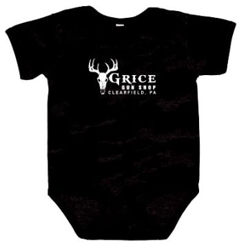 Grice Gun Shop - Grice Logo Infant Onesie Black