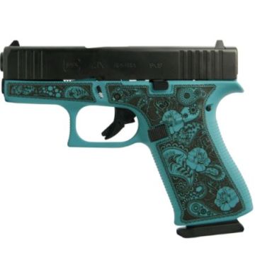 Glock - G43X "Tiffany & Paisley" Tiffany Blue 3.41" 10rd 9mm