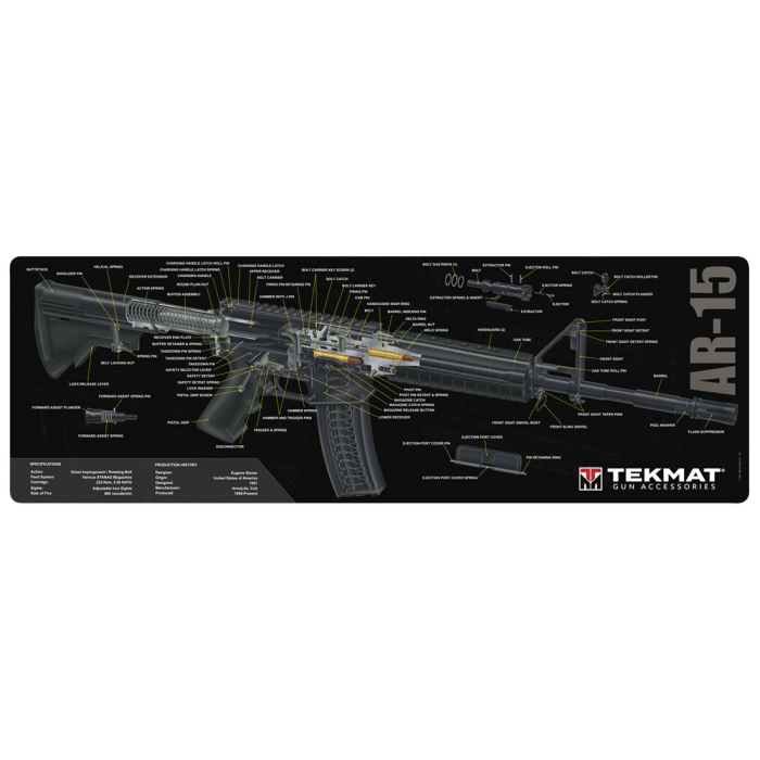 TekMat AR15 Cutaway Gun Cleaning Mat
