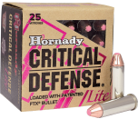  Hornady - Critical Defense Lite 100gr FTX 9mm 25rds